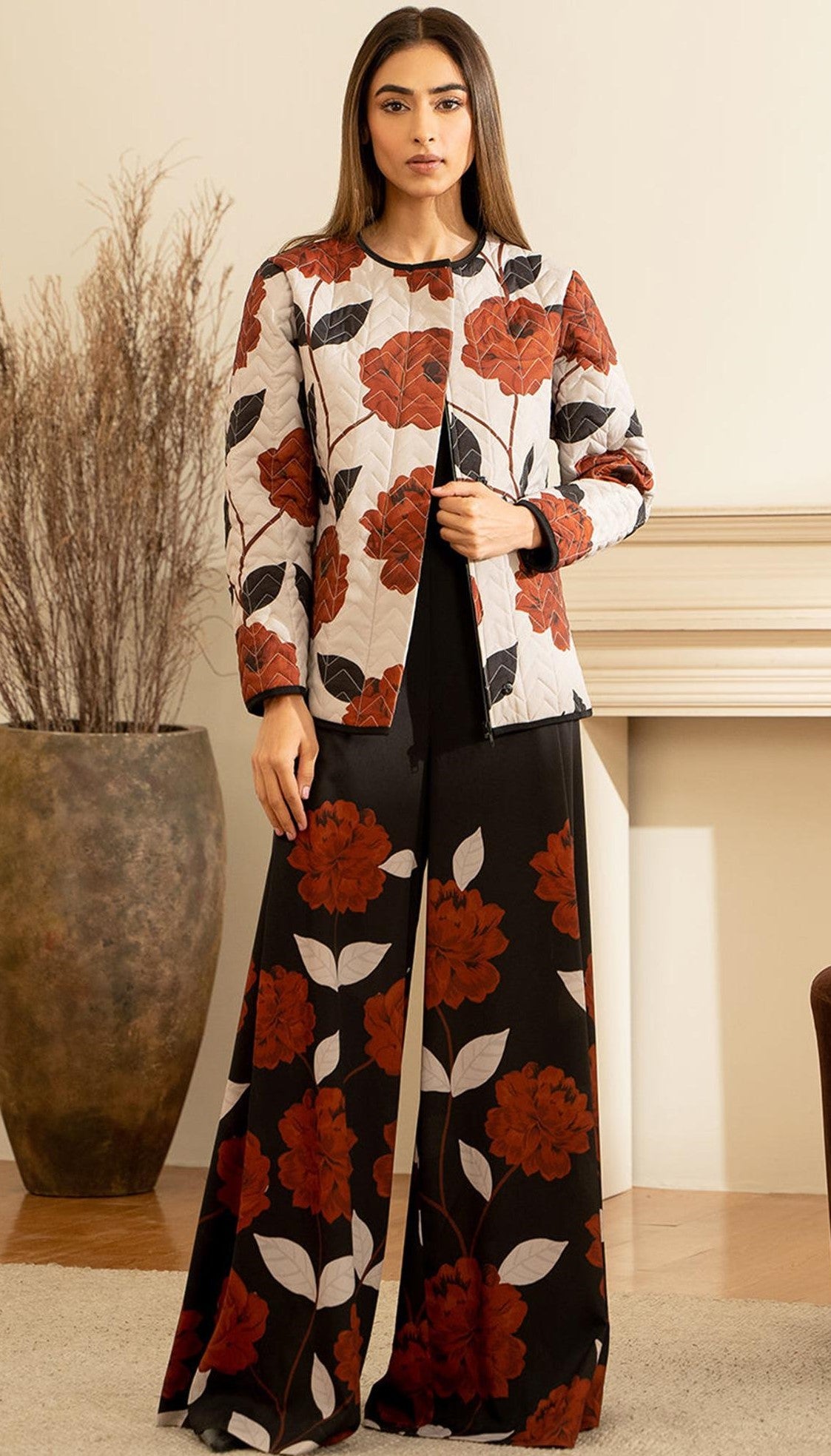 DIGITAL PRINTED 2 PIECE WITH DIGITAL PRINTED SHIRT & TROUSER FOR WINTER 2024-2025