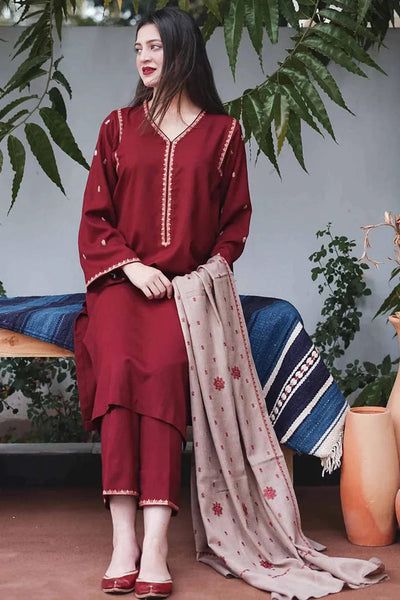 Dhanak|3Piece Wedding wear Winter Collection 2024-25