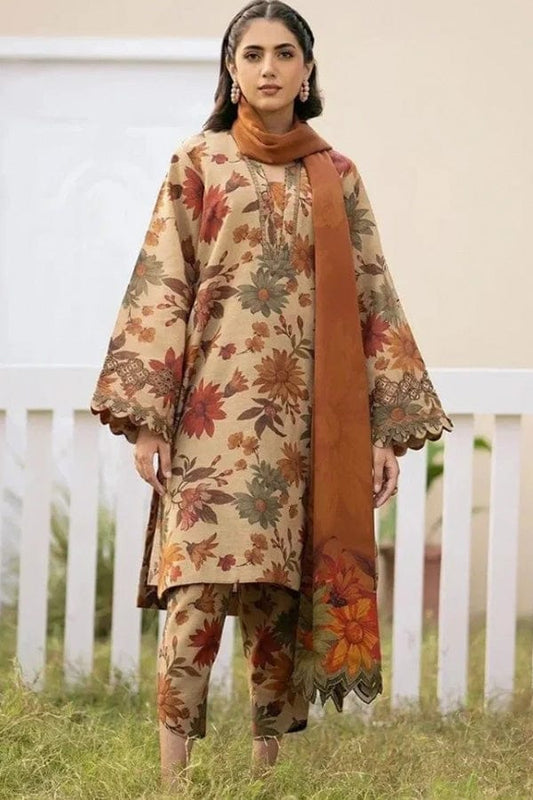 BROQUE| Printed 3pc Winter Collection 2024-25