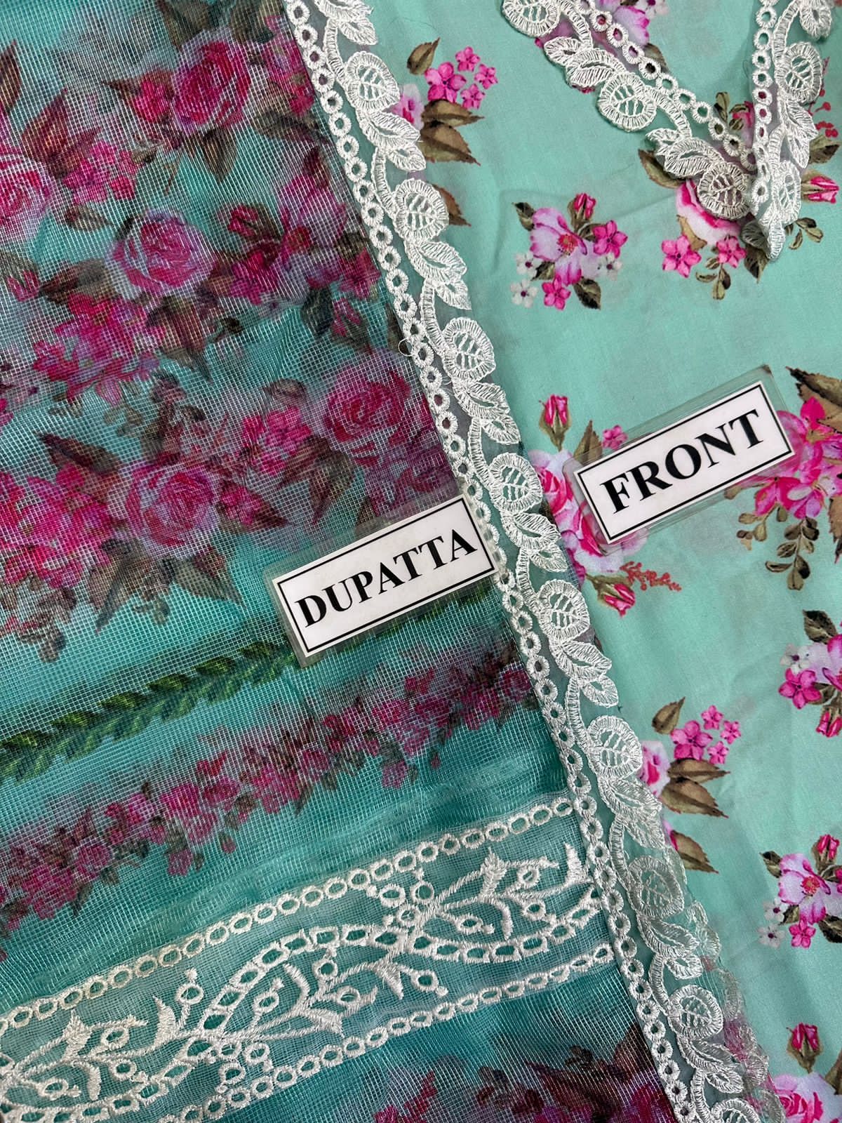 SWISS LAWN Suit With COTTON NET Dupatta Winter Collection 2024-25