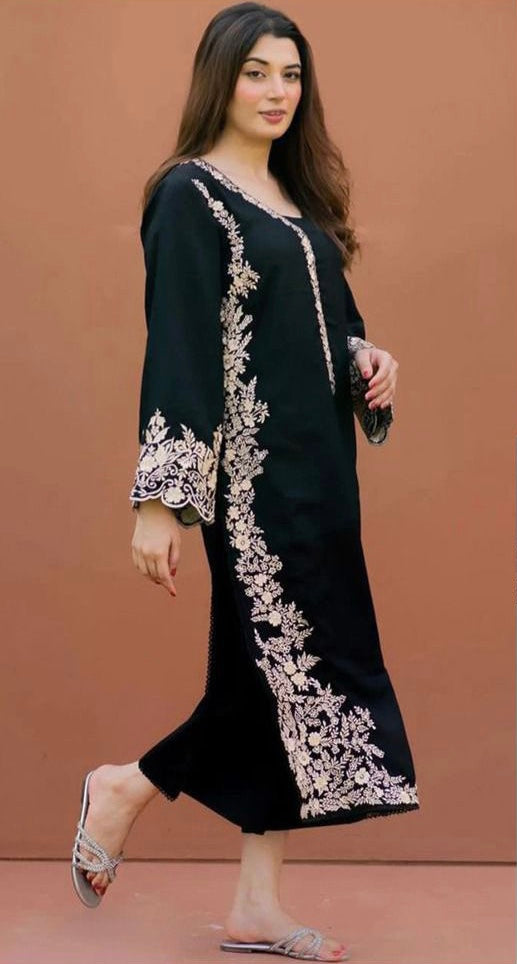 ASIM JOFA| Dhanak 2 piece Embroidered suit Winter Collection 2024-25