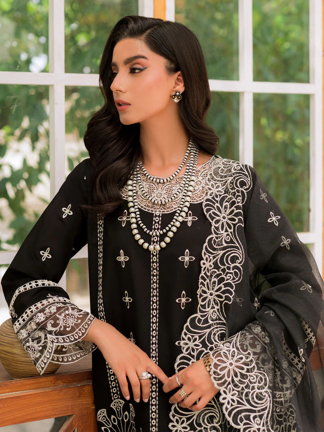 Dhanak|Full Heavy Embroidered 3 Piece wedding wear 2024-25