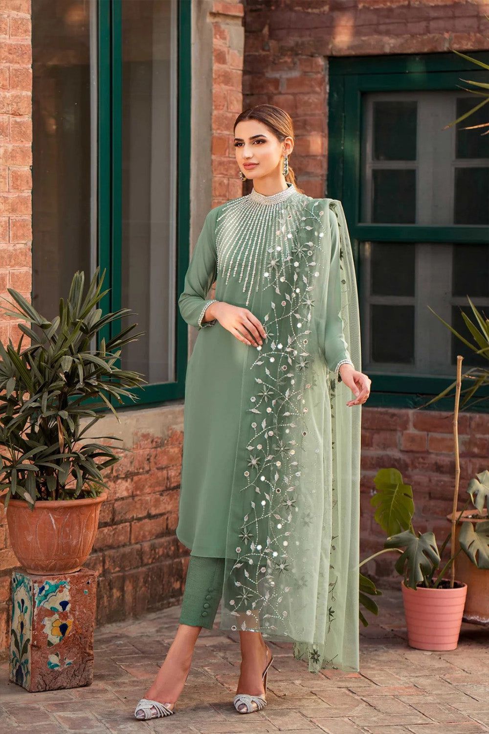 NATASHA KAMAL 3Piece full Heavy EMB  Wedding Winter Collection 2024-25