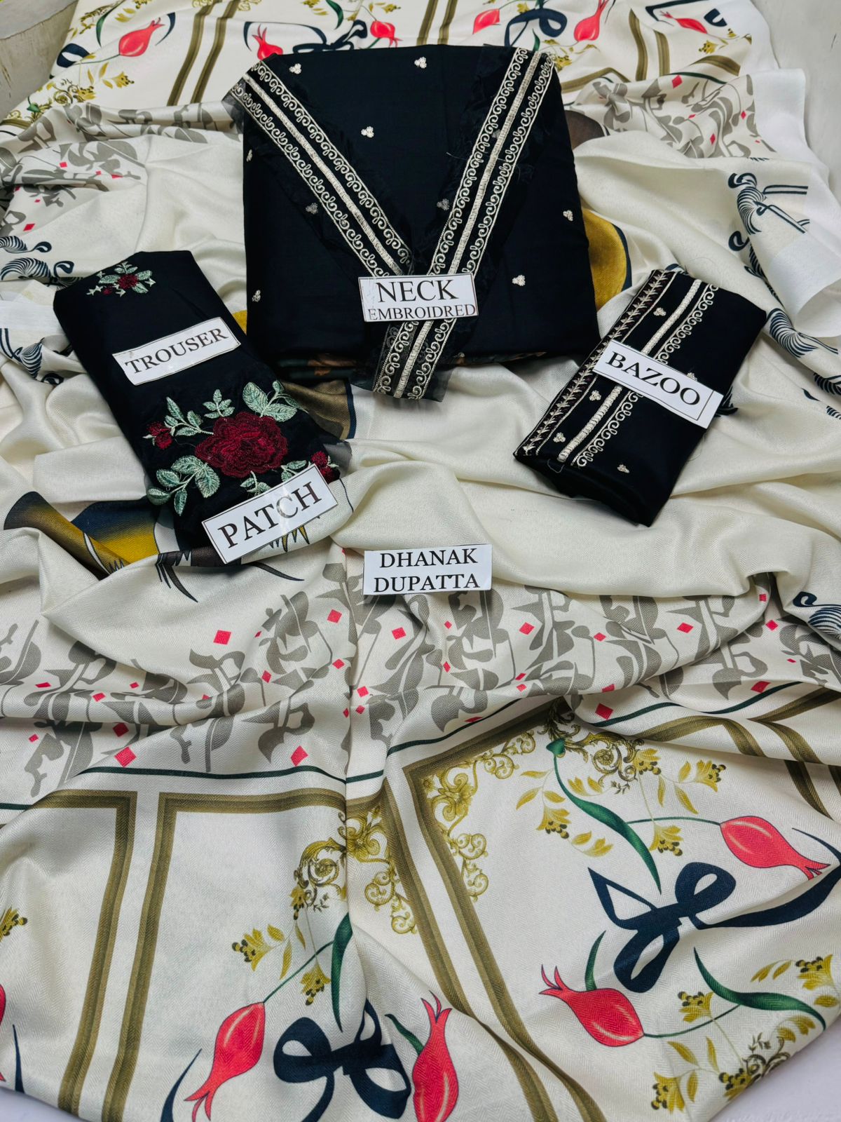 URGE | DHANAK 3 PIECE FULL EMBROIDERED SUIT FOR WINTER 2024-2025