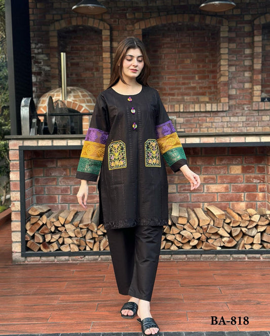 ASIM JOFA | DHANAK 3 PIECE FULL HEAVY EMB SUIT FOR WINTER 2024-2025