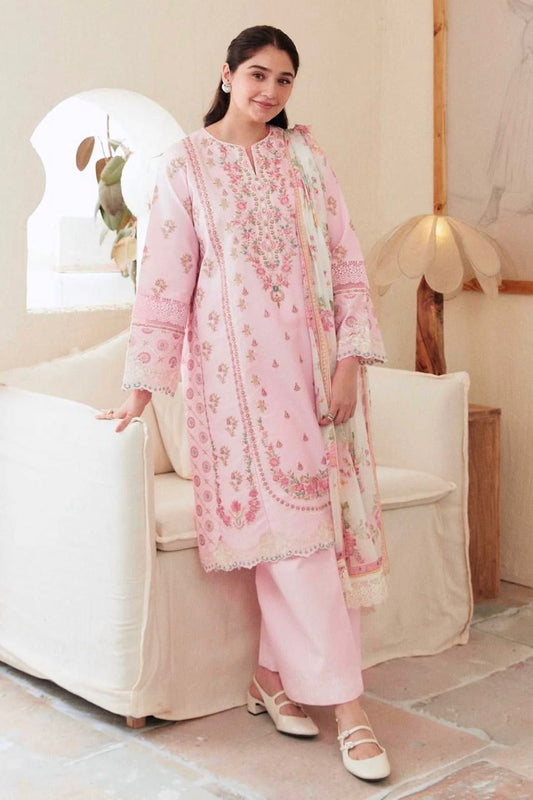 COCO BY ZARA SHAHJAHAN | LINEN 3 PIECE FUL HEAVY EMB SUIT FOR WINTER 2024-2025